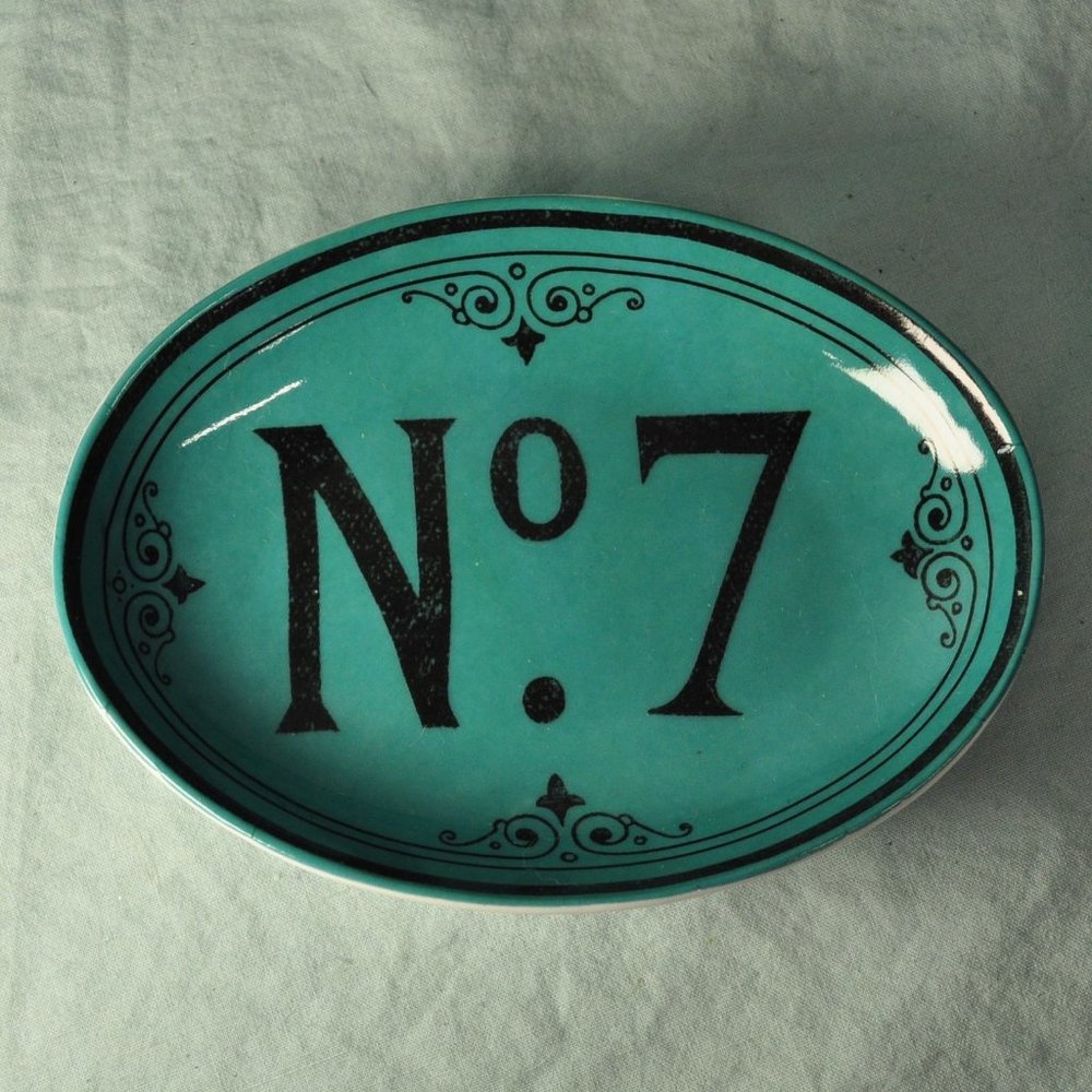 No. 7 Rosanna turquoise voyage trinket tray dish (w1410)